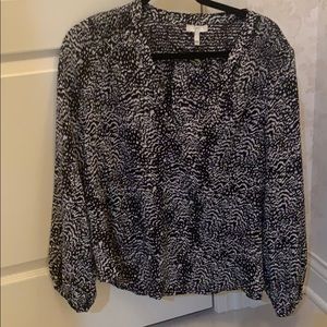 Joie long sleeve silk blouse